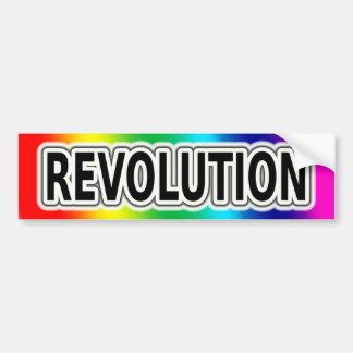 Regnbågsrevolution Bildekal