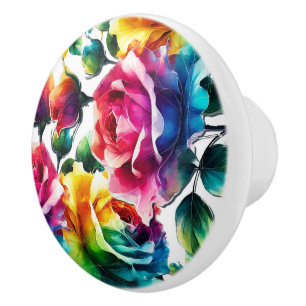 Regnbågsrosor Levande Blommor  Knopp