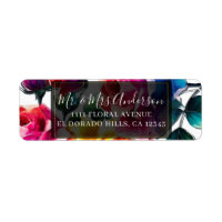 Regnbågsrosor Svart & Vitt Livligt Blommigt Bröllo