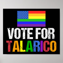 Regnbågsröst för Talarico 2026 års val Poster