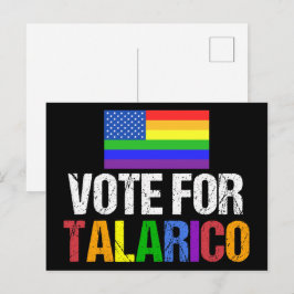 Regnbågsröst för Talarico 2026 års val Vykort