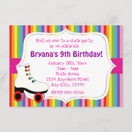 Regnbågsrullskridskoåkning Inbjudan till skatepart