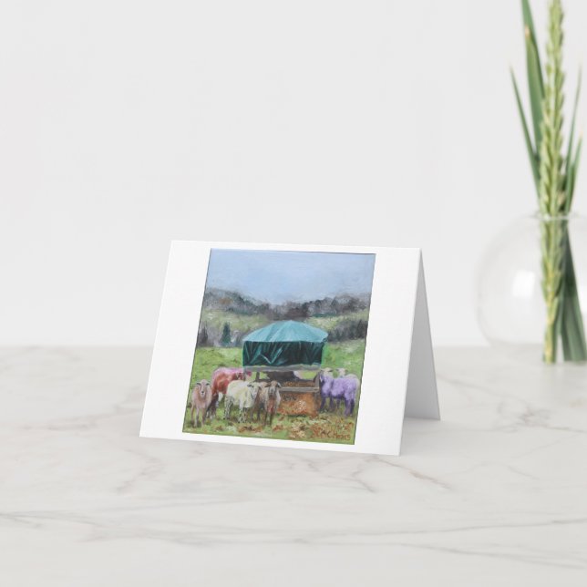 Regnbågssheep tomma kort (Framsida)