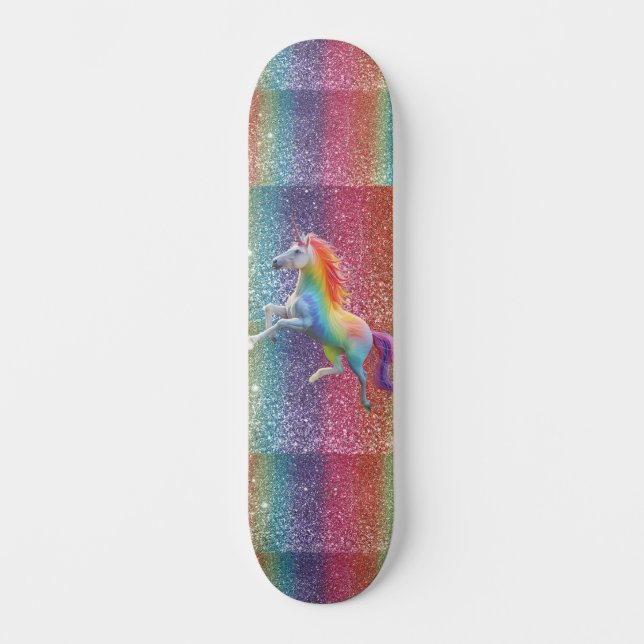 Regnbågsskateboard Mini Skateboard Bräda 18,5 Cm (Framsida)