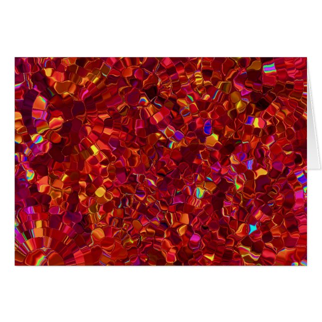 Regnbågsskimrande Hälsningskort (Framsidan Horizontal)