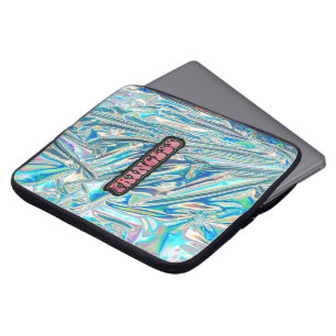 Regnbågsskimrande Princess laptop sleeve