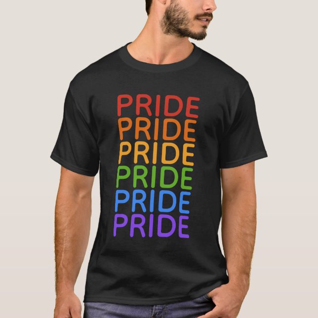 Regnbågsskjortor och PRIDE T Shirt (Framsida)