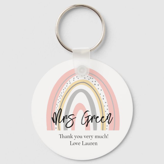 Regnbågsskollärare Nyckelring (Framsida)