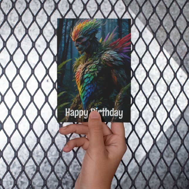 Regnbågsskyddsvakt av Skogen Vykort (Skapare uppladdad)