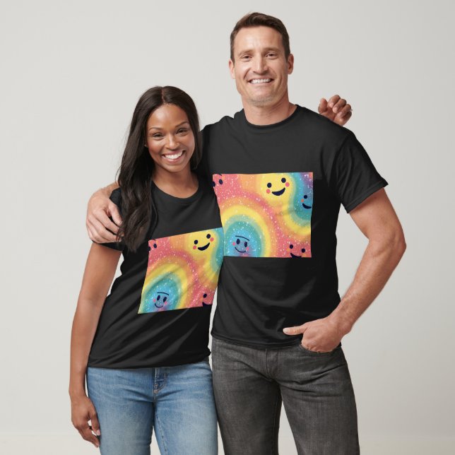 Regnbågssmilenergi T Shirt (Unisex)