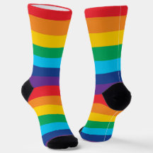Regnbågssocklar för LGBTQ