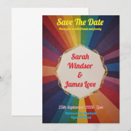 Regnbågssonbjudan Inbjudningar