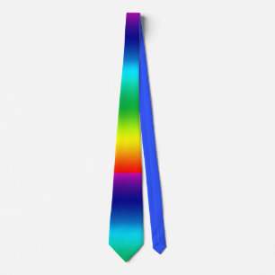 Regnbågsspektrumgradient Färg Slips
