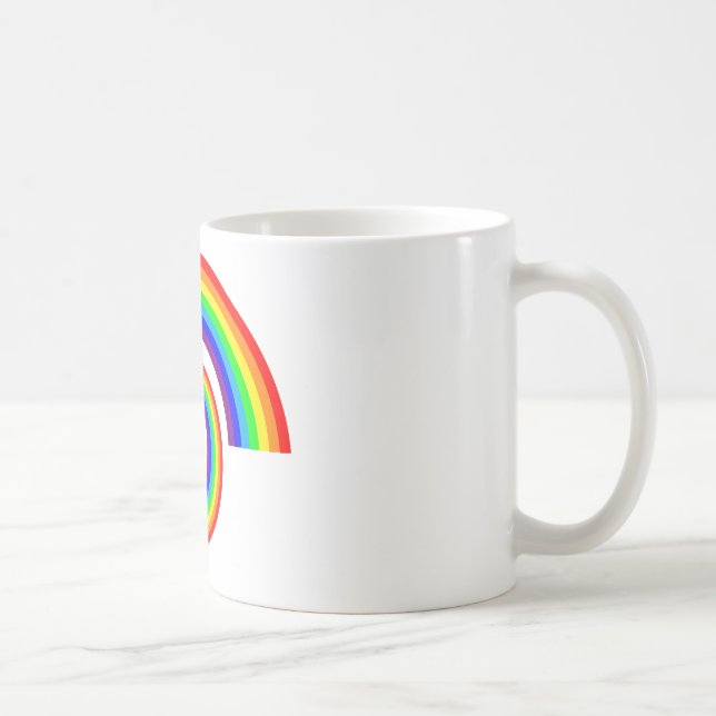 RegnbågsSpiral Kaffemugg (Höger)