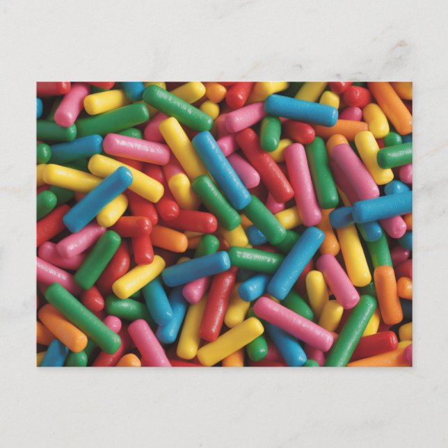 Regnbågssprinkles Vykort (Framsida)
