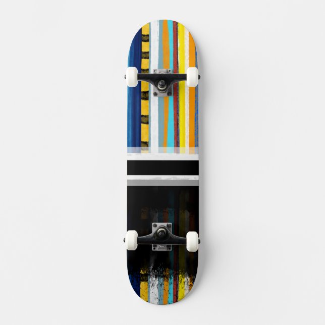 Regnbågssprut som smälter mini skateboard bräda 18,5 cm (Framsida)
