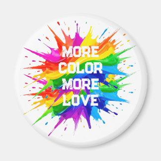 Regnbågsstänk Pride Month-design Magnet