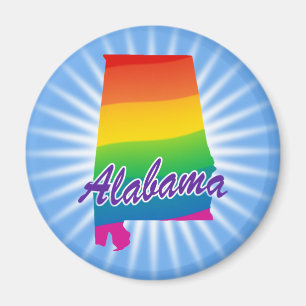 Regnbågsstaten Alabama Magnet