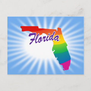 Regnbågsstaten Florida Vykort