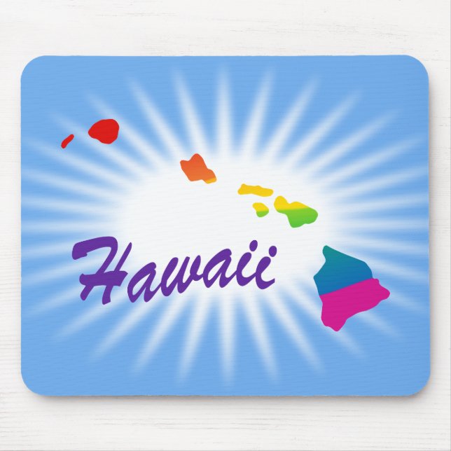 Regnbågsstaten Hawaii Musmatta (Framsidan)