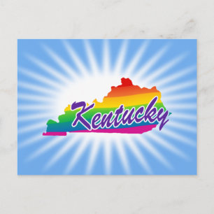 Regnbågsstaten Kentucky Vykort