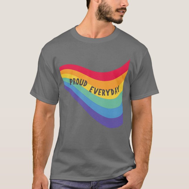 Regnbågsstolt varje dag Pride familj T Shirt (Framsida)