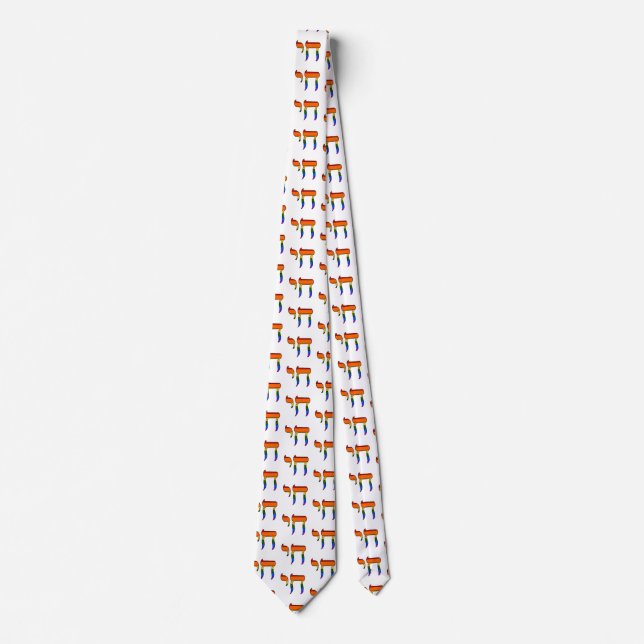 Regnbågsstolthet Chai-flagga Slips (Framsida)