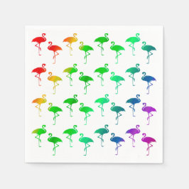 Regnbågsstolthet LGBTQ Flamingo Mönster Pappersservett