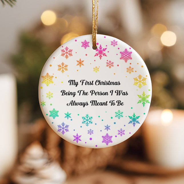 Regnbågsstolthet LGBTQ Högtid Jul Ornament (Skapare uppladdad)