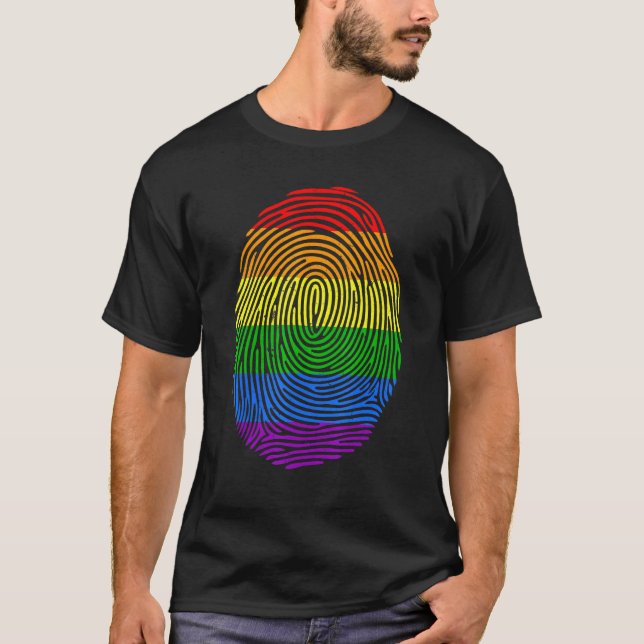 Regnbågsstolthetsflagga Stolthetskatt hög LGBT Söt T Shirt (Framsida)