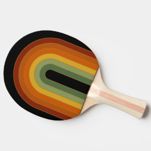 Regnbågssvart, tuggad retro-seventiler pingisracket