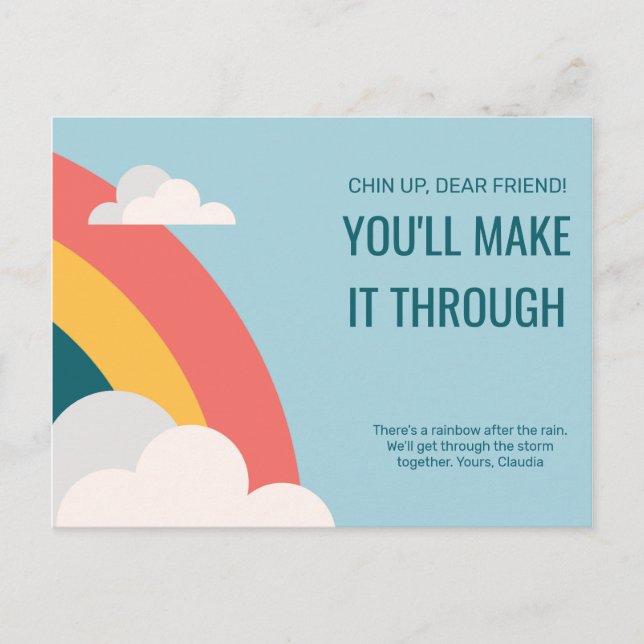 Regnbågssympati Vykort (Framsida)