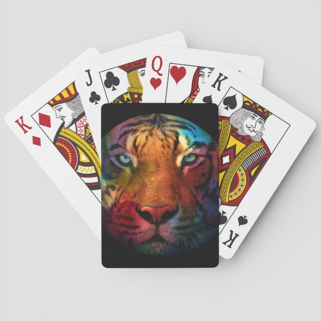 Regnbågstiger Casinokort (Baksidan)
