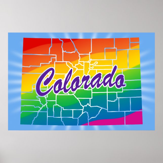 Regnbågstillstånd i Colorado Poster (Framsidan)