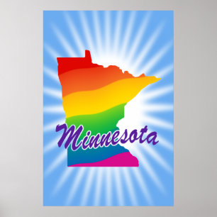 Regnbågstillstånd i Minnesota Poster