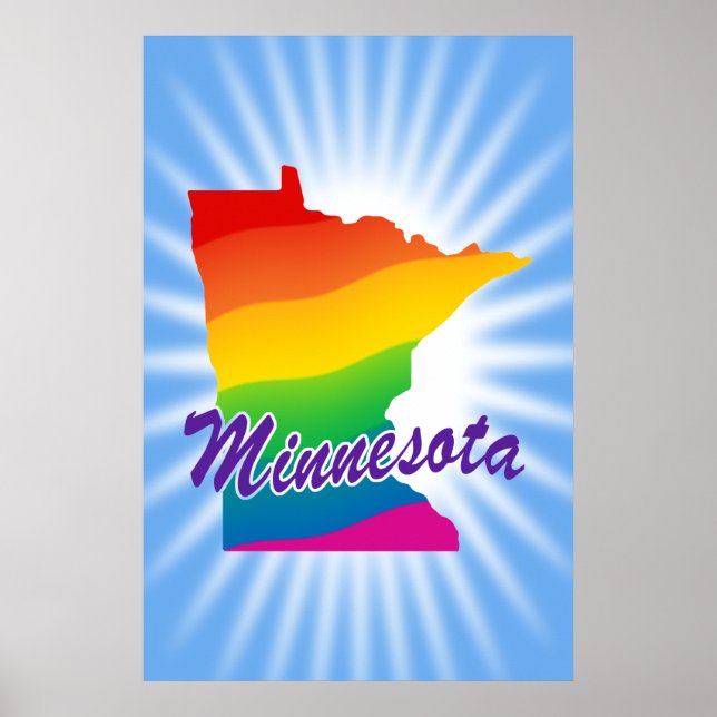 Regnbågstillstånd i Minnesota Poster (Framsidan)