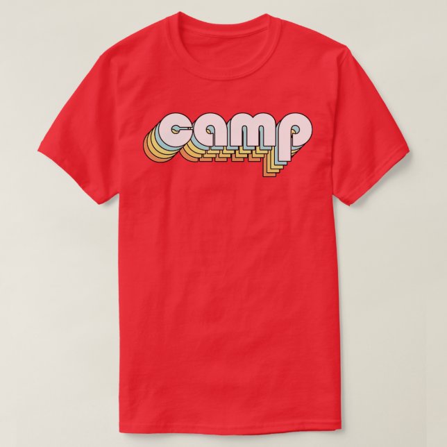 Regnbågstipografi av kampen Retro-regndiagram, utm T Shirt (Design framsida)