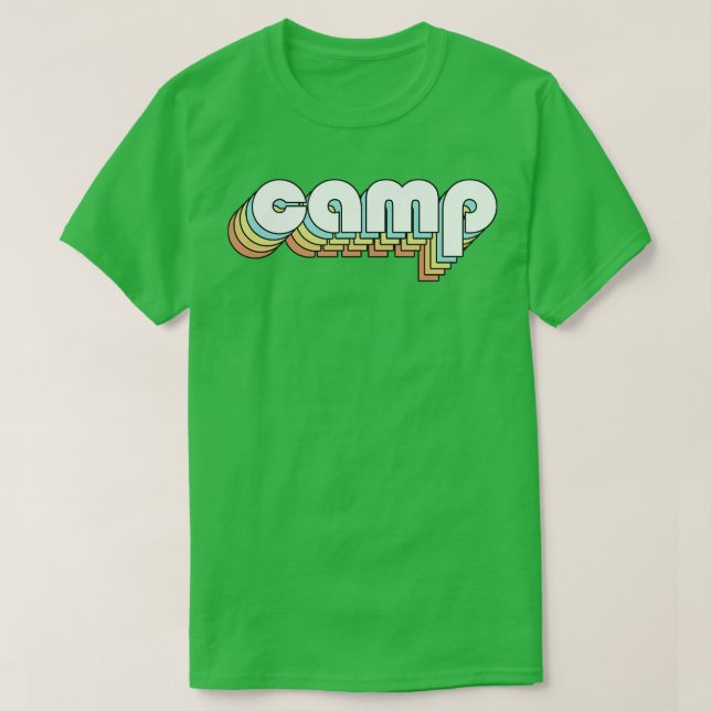 Regnbågstipografi av kampen Retro-regndiagram, utm T Shirt (Design framsida)