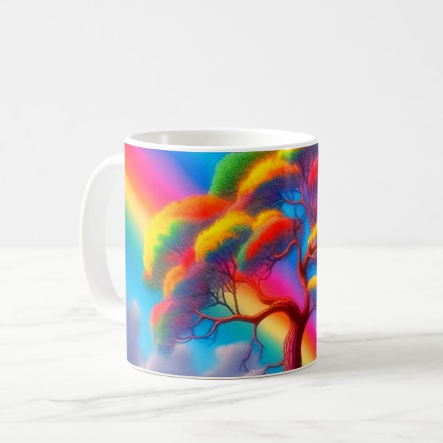 Regnbågsträd Kaffemugg (Framsida vänster)