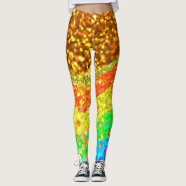 Regnbågströjning Leggings