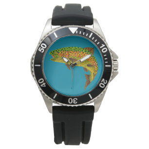 RegnbågsTrout aspen Löv 1 Armbandsur