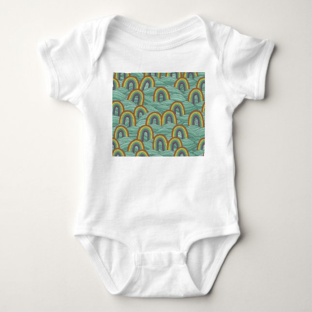Regnbågstyp: Handritad Vintage T Shirt (Framsida)