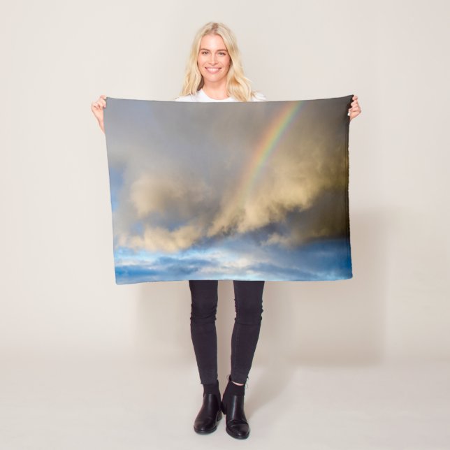 regnbågsuppror fleecefilt (På plats)