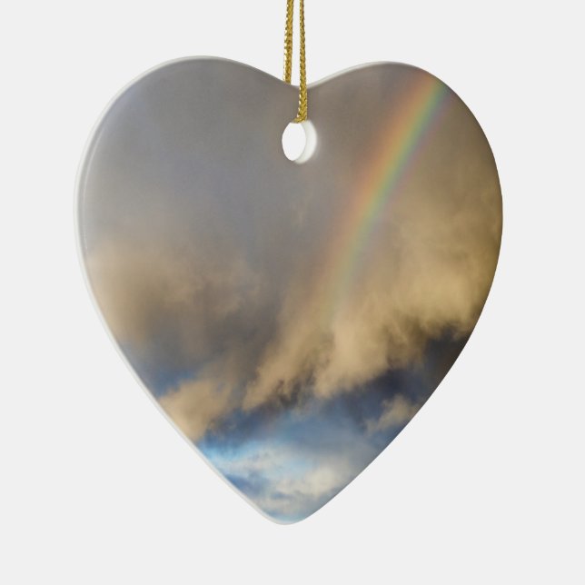 regnbågsuppror julgransprydnad keramik (Höger)