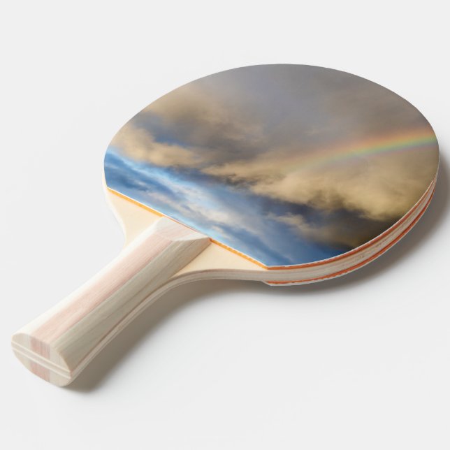 regnbågsuppror pingisracket (Ryggvinkel)