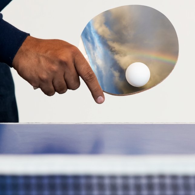 regnbågsuppror pingisracket (Insitu)