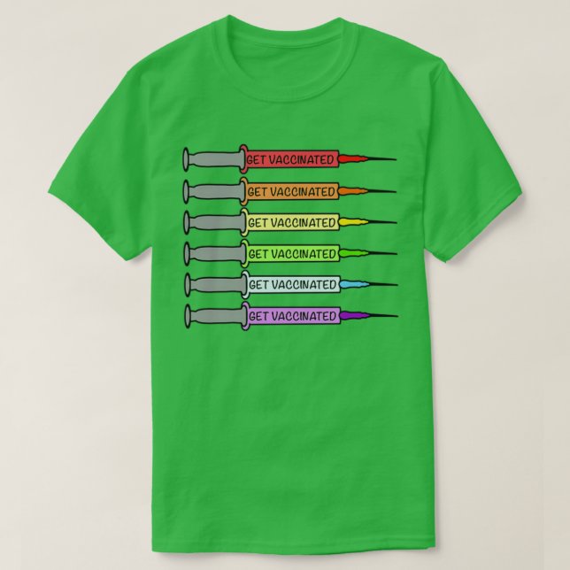 Regnbågsvacciner 3 t shirt (Design framsida)