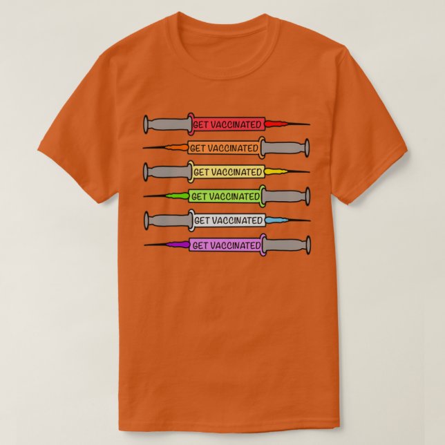 Regnbågsvacciner 5 t shirt (Design framsida)
