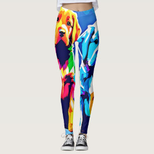 Regnbågsvalpar: Lekfull Duo Leggings