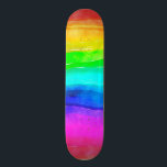 Regnbågsvattenfärg Mini Skateboard Bräda 18,5 Cm<br><div class="desc">Rainbow WatercolorOavsett om du håller på att mala på halvpipan eller kickflips på gatan,  har den här tävlingsformade skivan en överlägsen pop! Våra däck är gjorda av den bästa hårda stenen och med vår processaa för att få en typ av tryck. Du får världens bästa skateboard.</div>